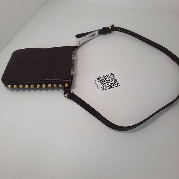 SALE ‼️ Michael Kors Studded Brown Genuine Leather Belt Bag NWT - Picture 10 of 17